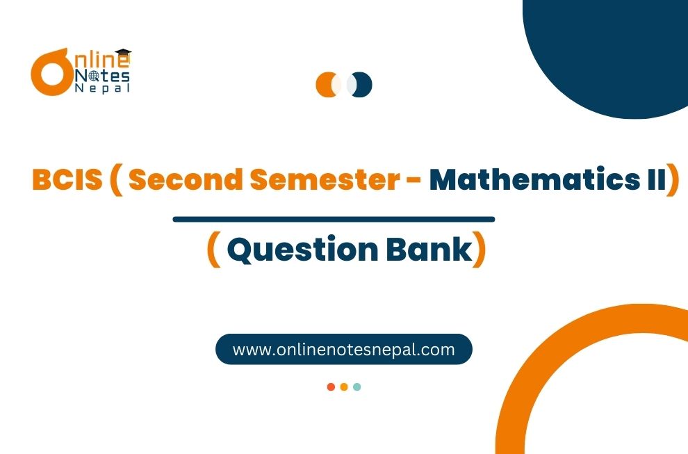 Question Bank of Mathematics II Photo